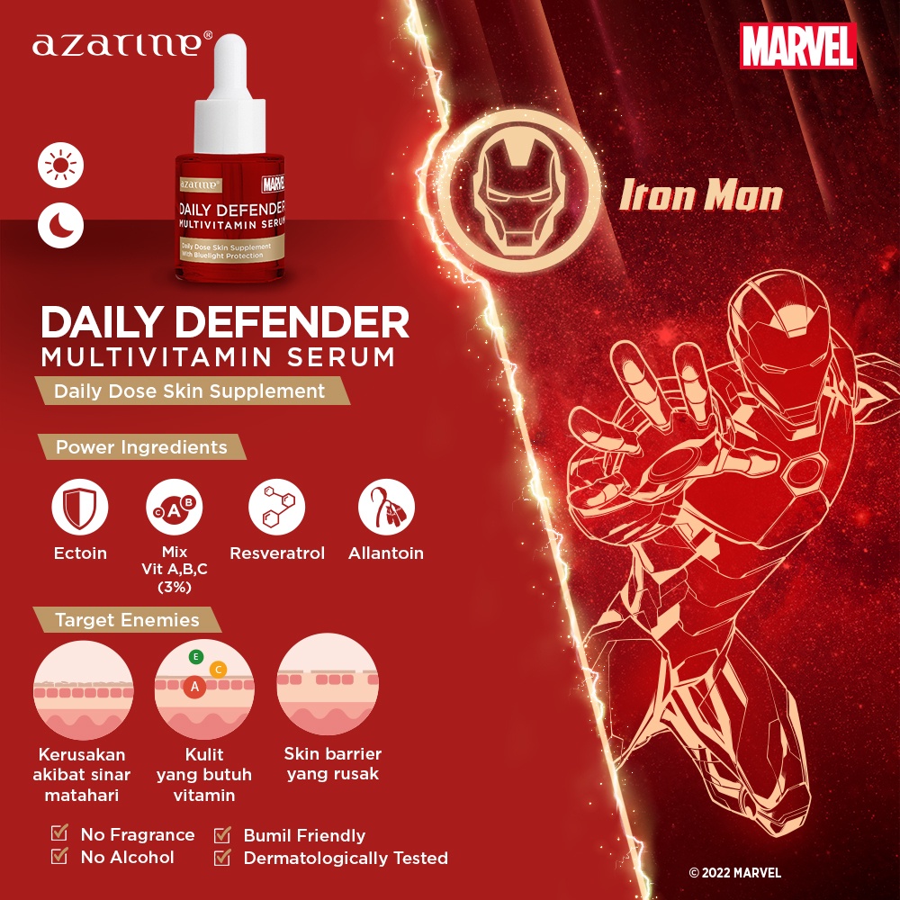 Azarine x Marvel Daily Defender Multivitamin Serum 20ml *
