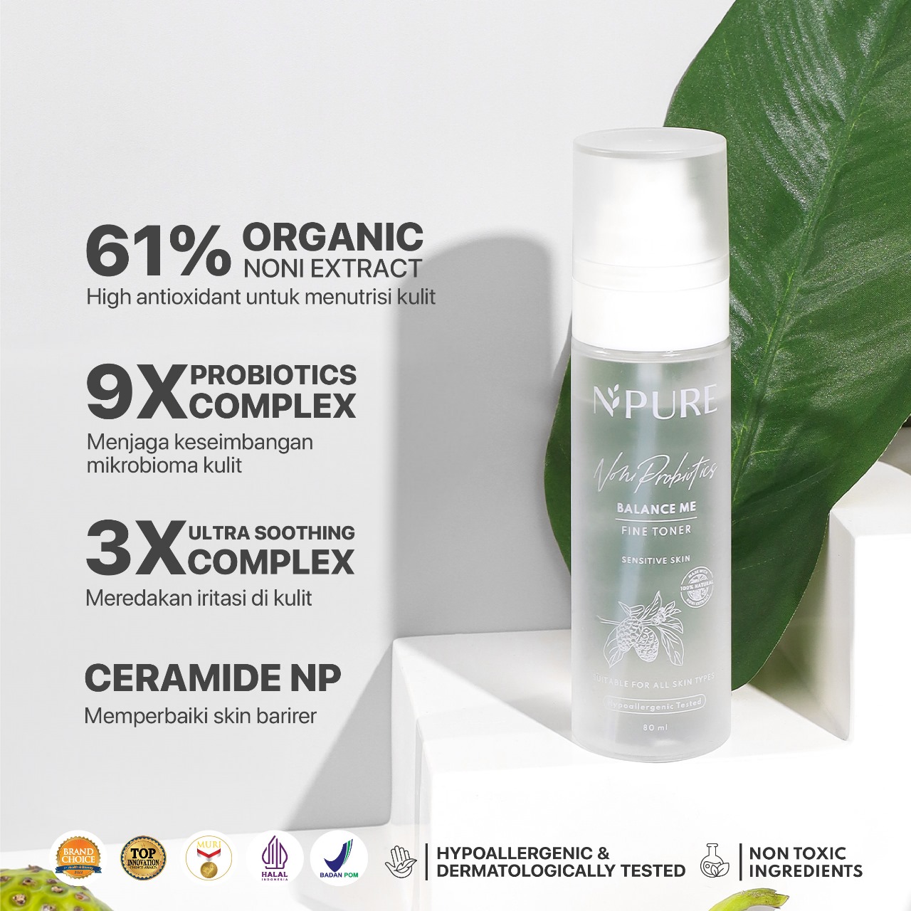 Npure Noni Probiotics Balance Me Fine Toner 80ml