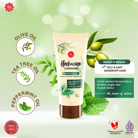 Viva Herbacare Conditioner 180gr - Refresh & Balance (Hijau)
