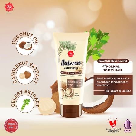 Viva Herbacare Conditioner 180gr - Smooth & Shine Revival (Coklat)