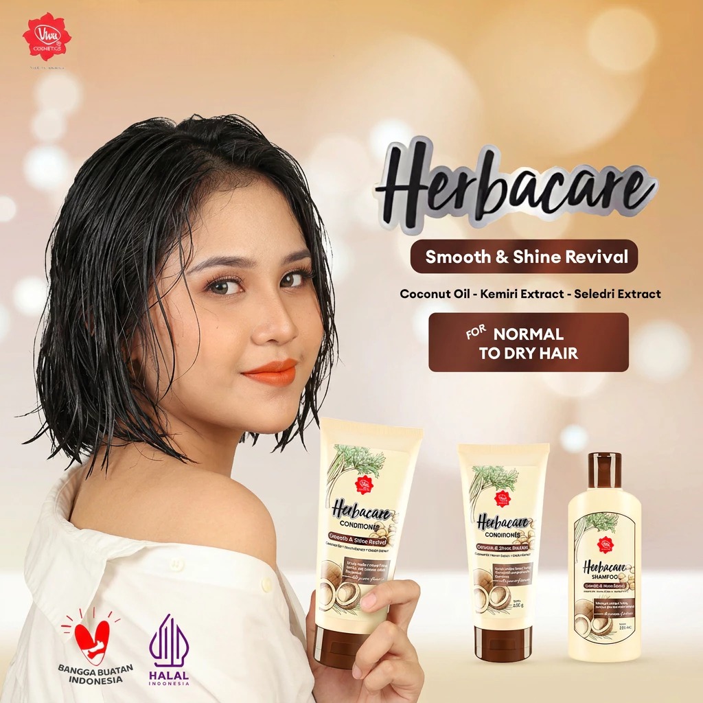 Viva Herbacare Conditioner 180gr - Smooth & Shine Revival (Coklat)