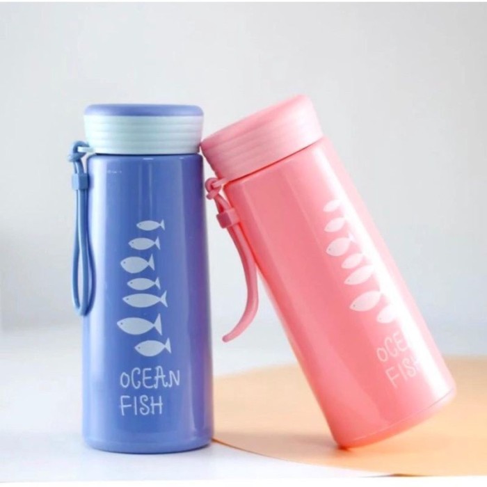 Botol Kaca Ocean Fish / Minnow Cup 400ml