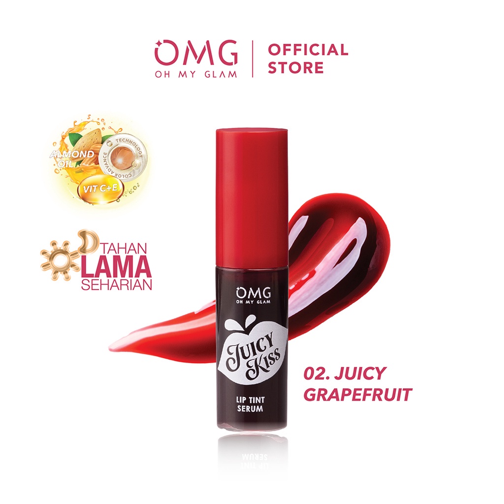 xxx Oh My Glam Juicy Kiss Lip Tint Serum - 02 Juicy Grapefruit (OMG) xxx