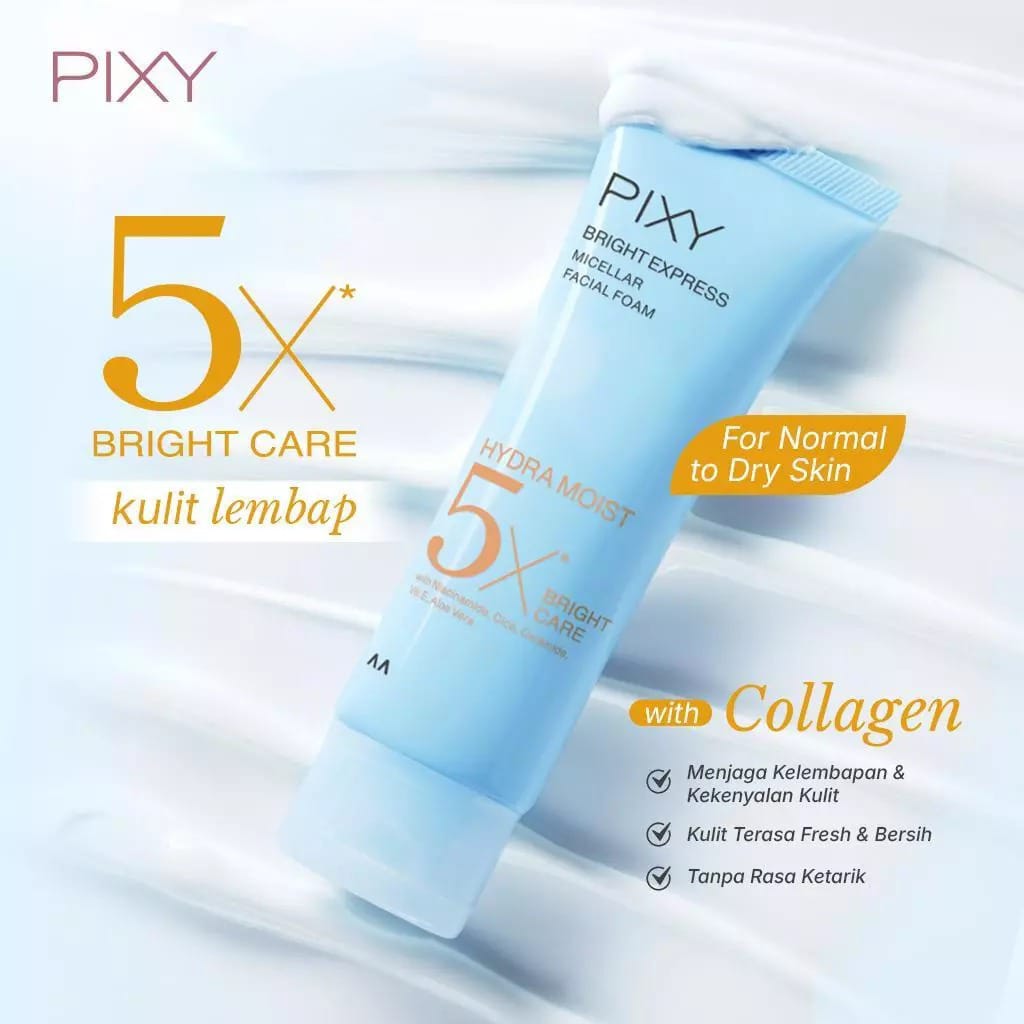 Pixy Bright Express Micellar Facial Foam 100gr - Hydra Moist