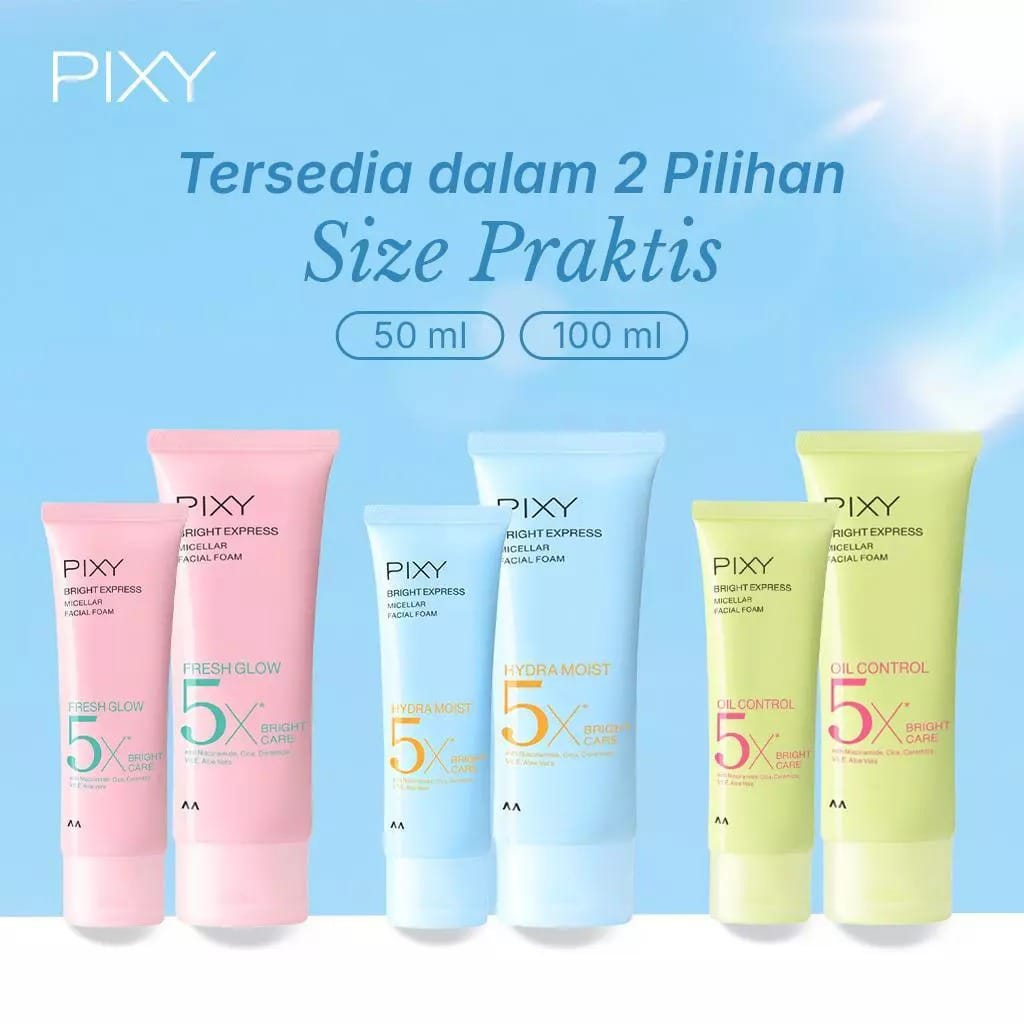 Pixy Bright Express Micellar Facial Foam 100gr - Oil Control