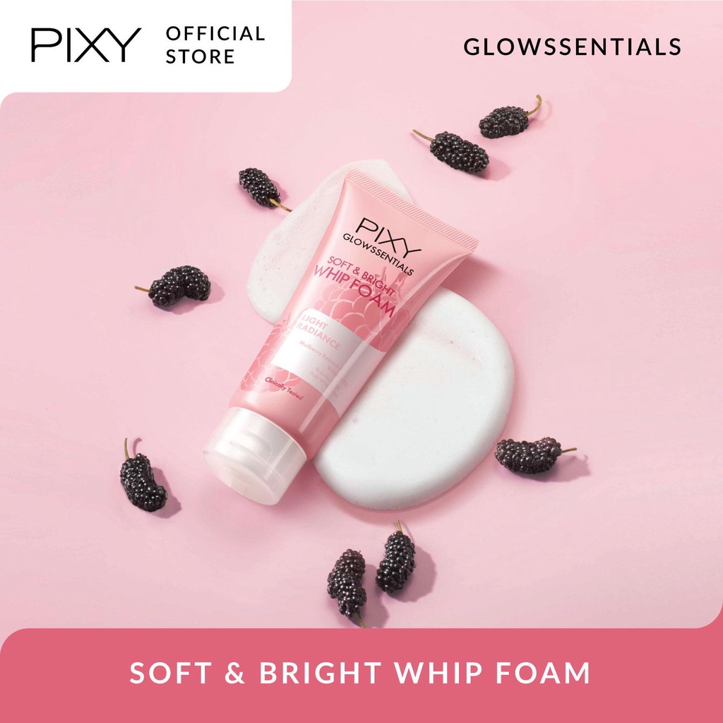Pixy Glowssentials Soft & Bright Whip Foam 60gr (Pink - Light Radiant)