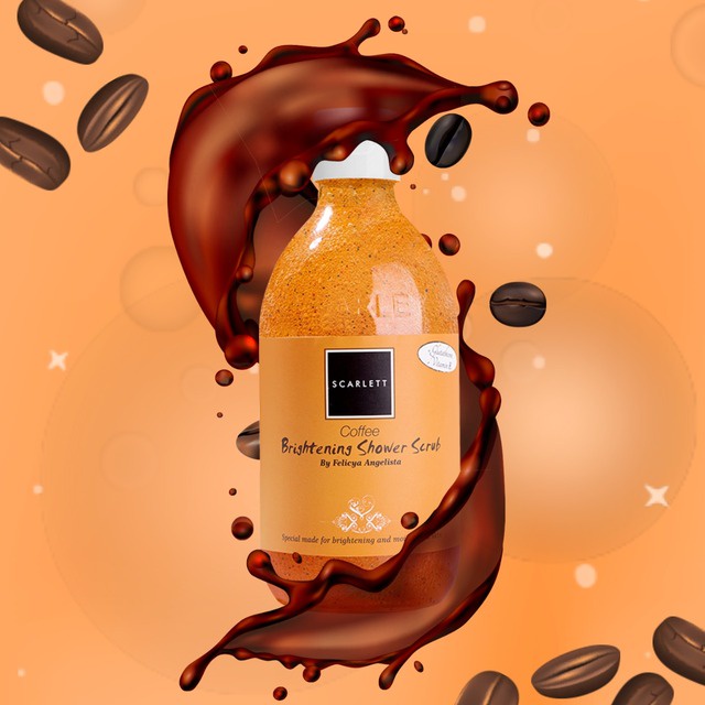 SCARLETT Whitening Perfect Coffee Edition (Body Scrub Coffee + Shower Scrub Coffee)