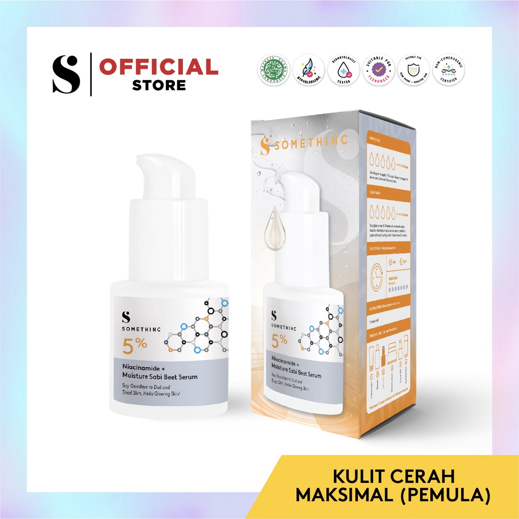 Somethinc Glowing Kit (5% Niacinamide Sabi Beet 20ml + Hyaluronic B5 Serum 20ml)