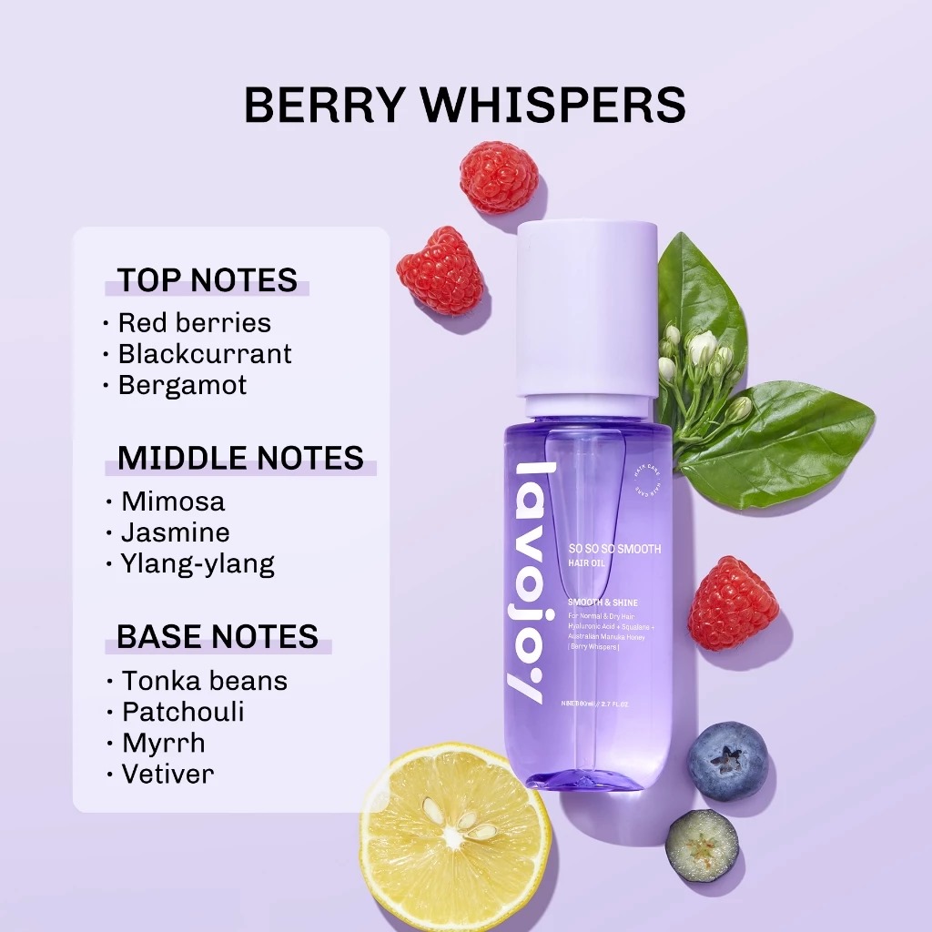 Lavojoy So So So Smooth Hair Oil 80ml - Smooth & Shine (Berry Whispers)