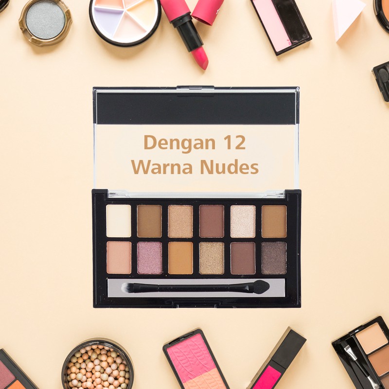Brasov Eyeshadow Pallete Nudes (12 Colors) Brasov Eyeshadow Pallete Nudes (12 Colors)