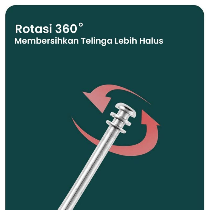Earpick Set 5in1 + BOX (Alat Pembersih Telinga)