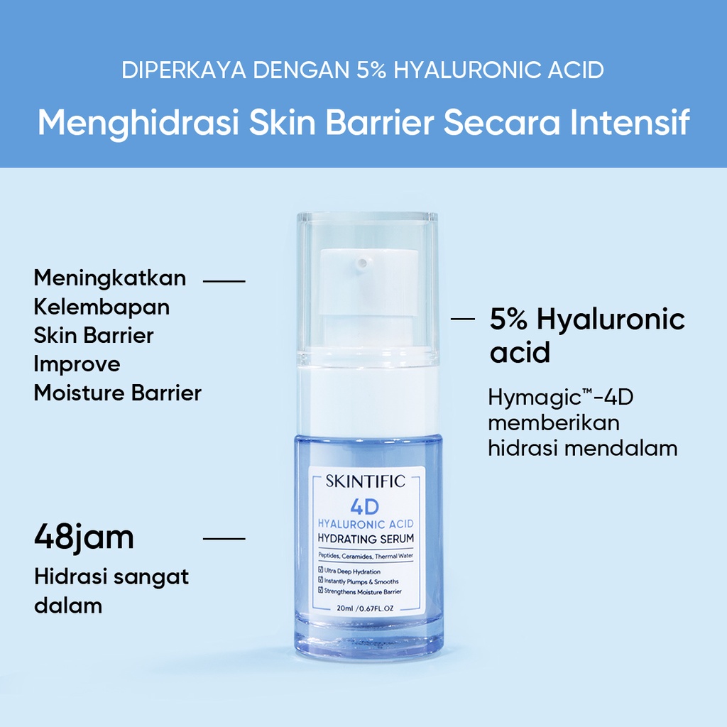 Skintific 4D Hyaluronic Acid Hydrating Serum 20ml
