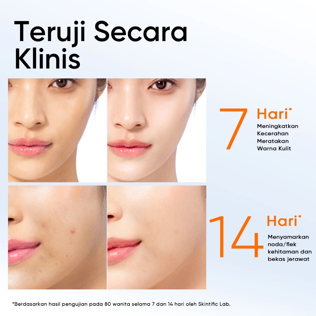 Skintific 10% Pure Vitamin C Brightening Serum 10ml (1+1 Fresh & Potent)