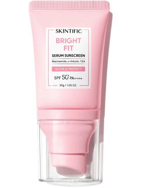 Skintific Bright Fit Glow & Protect Serum Sunscreen SPF50+ PA++++ 30gr