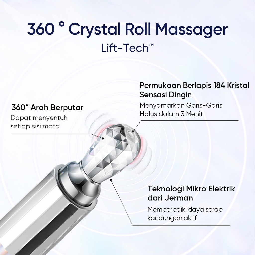 Skintific 360 Crystal Massager Lifting Eye Cream 20gr