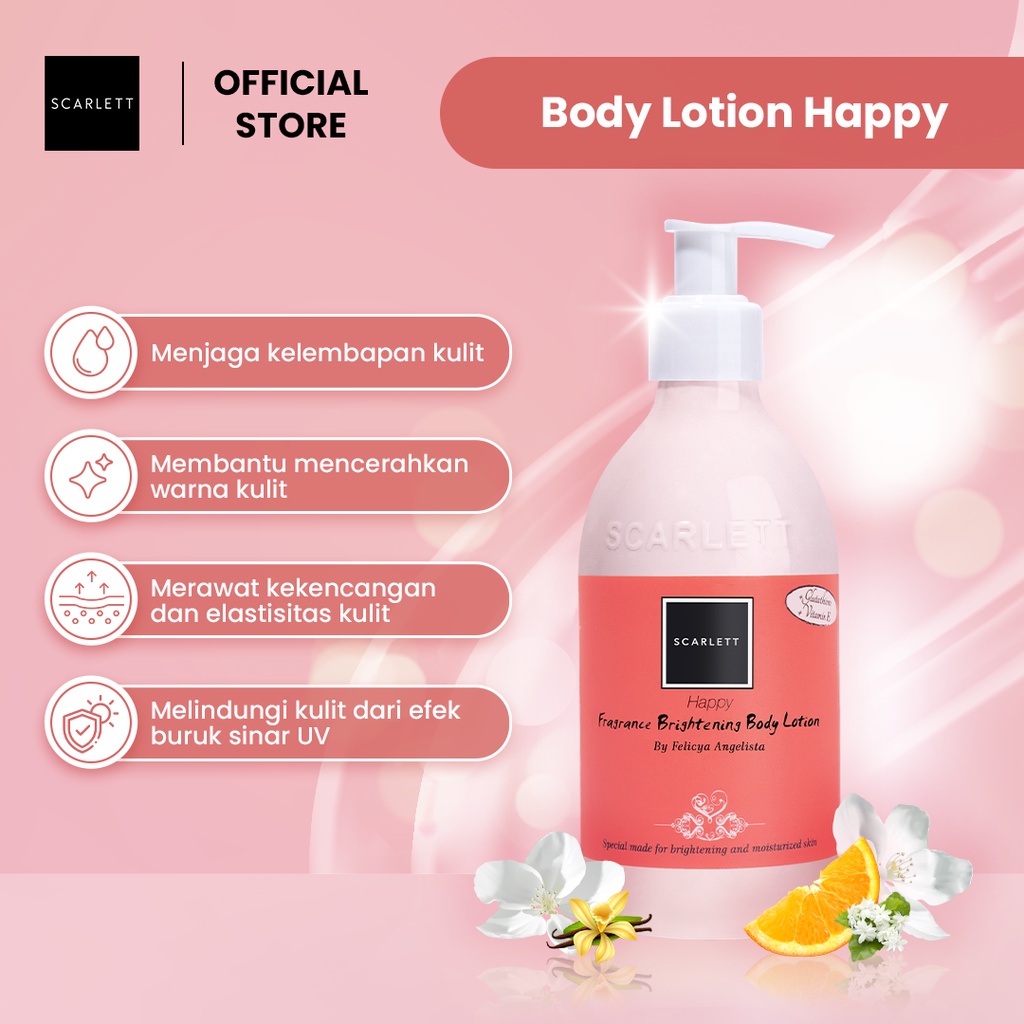 SCARLETT Happy Fragrance Body Lotion 300ml