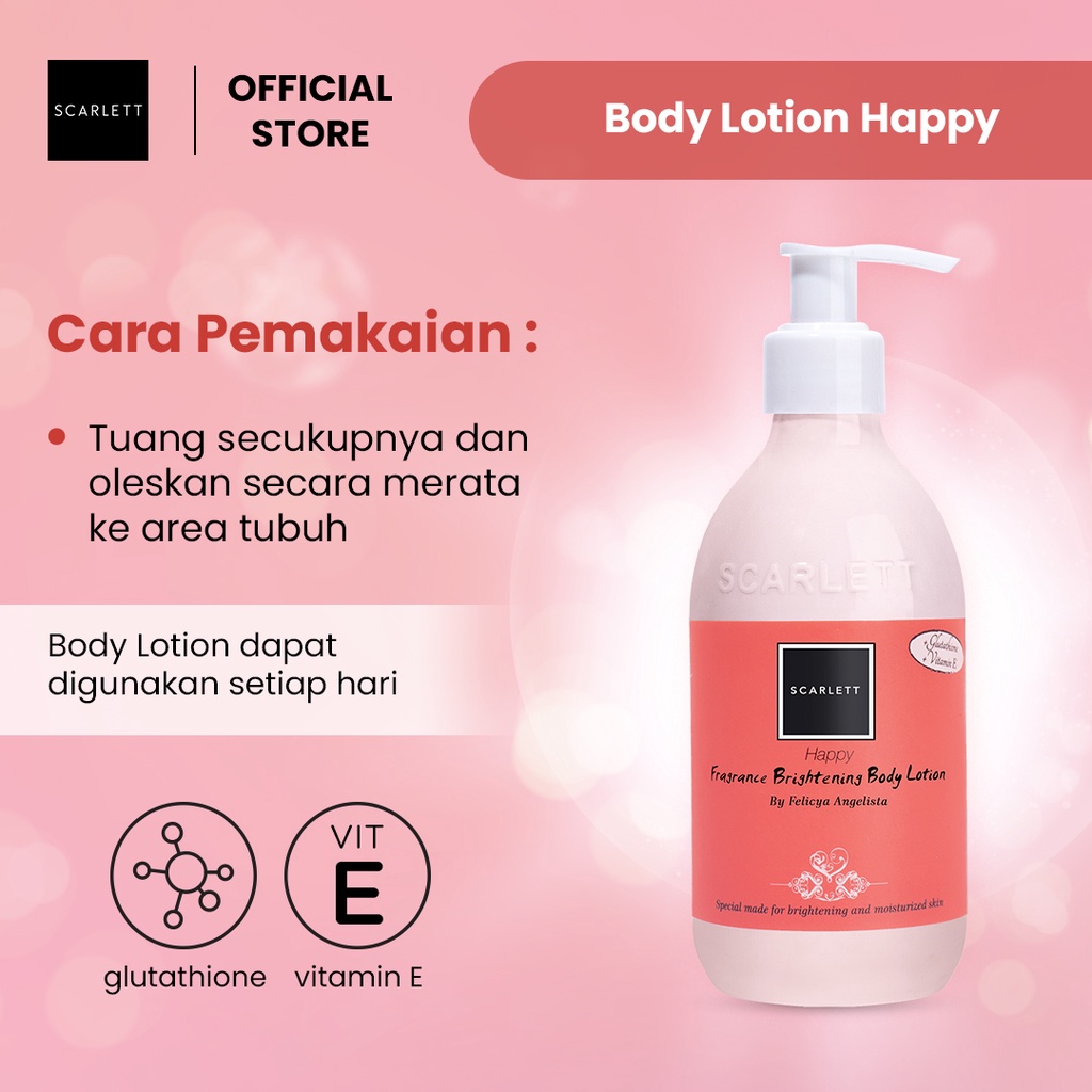 SCARLETT Happy Fragrance Body Lotion 300ml