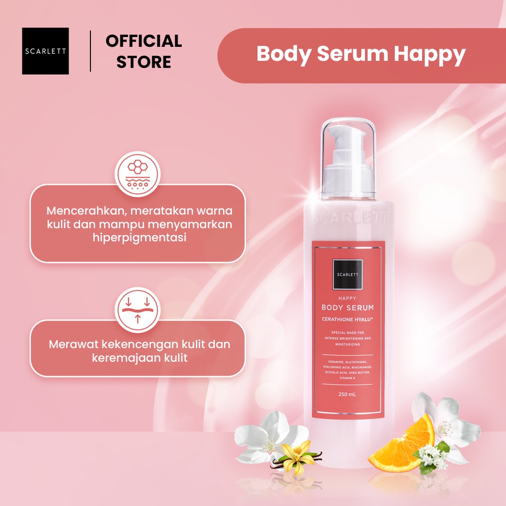 SCARLETT Happy Body Serum Cerathione Hyalu 250ml