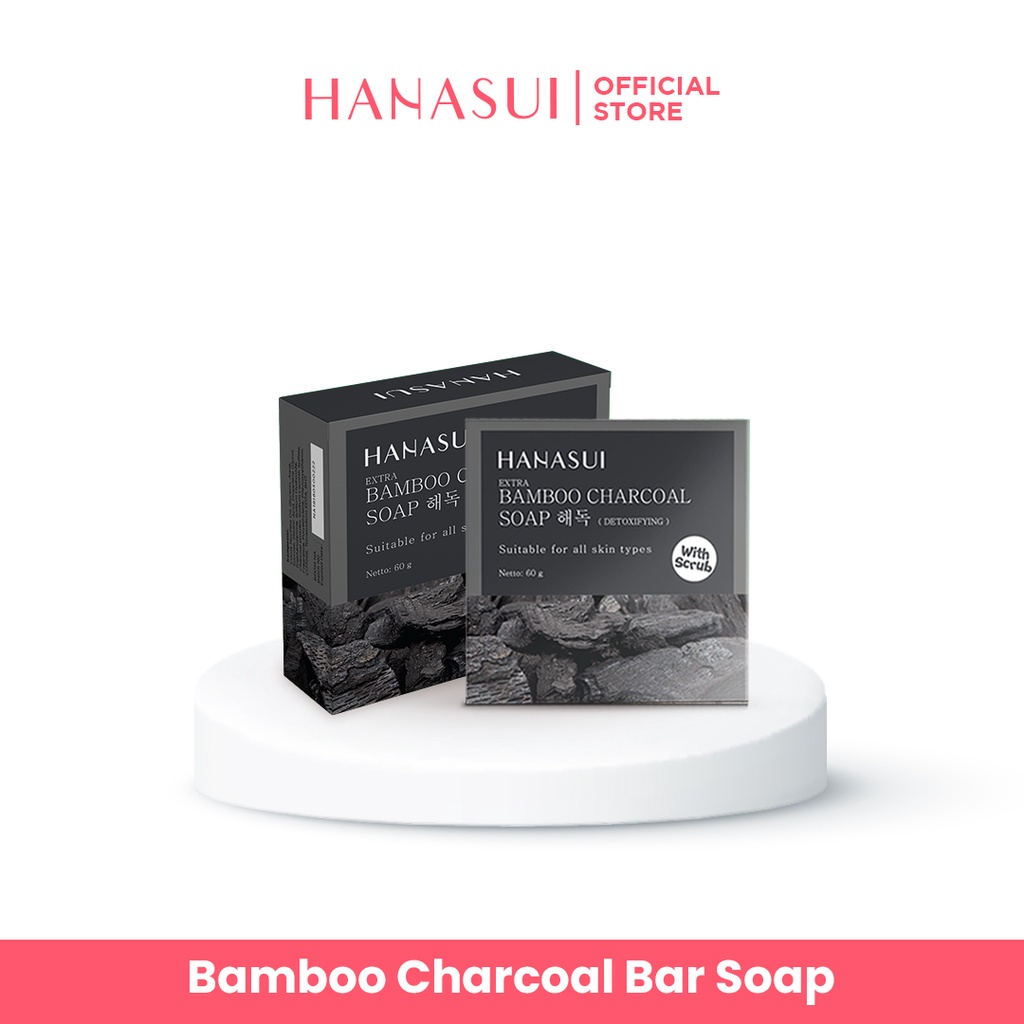 HANASUI Sabun Bamboo Charcoal Soap 60gr HANASUI Sabun Bamboo Charcoal Soap 60gr
