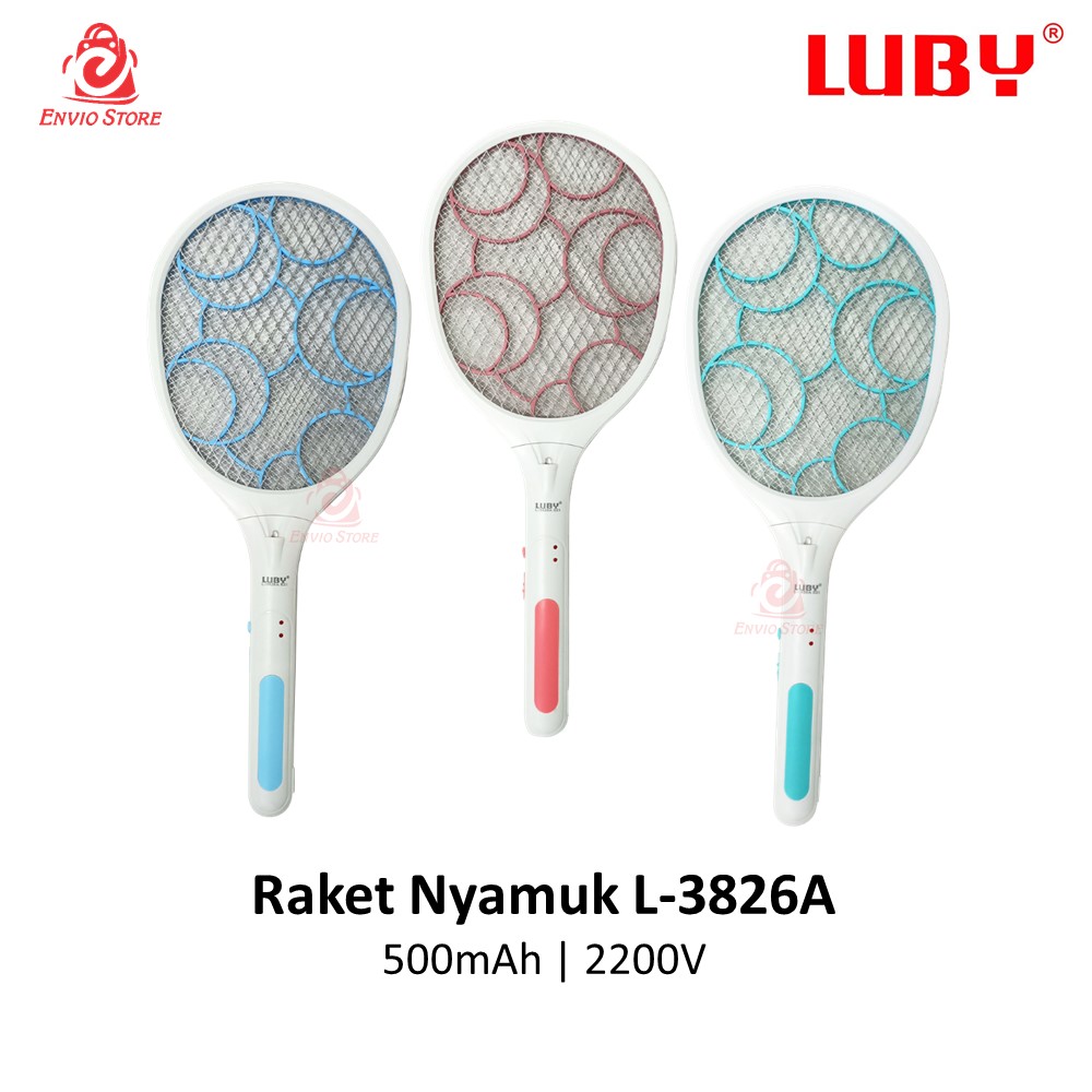 Luby Raket Nyamuk Rechargeable L-3826A (Electric Swatter + LED) Luby Raket Nyamuk Rechargeable L-3826A (Electric Swatter + LED)