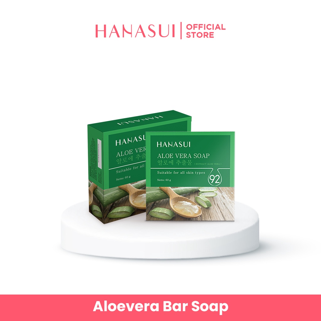 HANASUI Sabun Aloe Vera Soap 60gr HANASUI Sabun Aloe Vera Soap 60gr