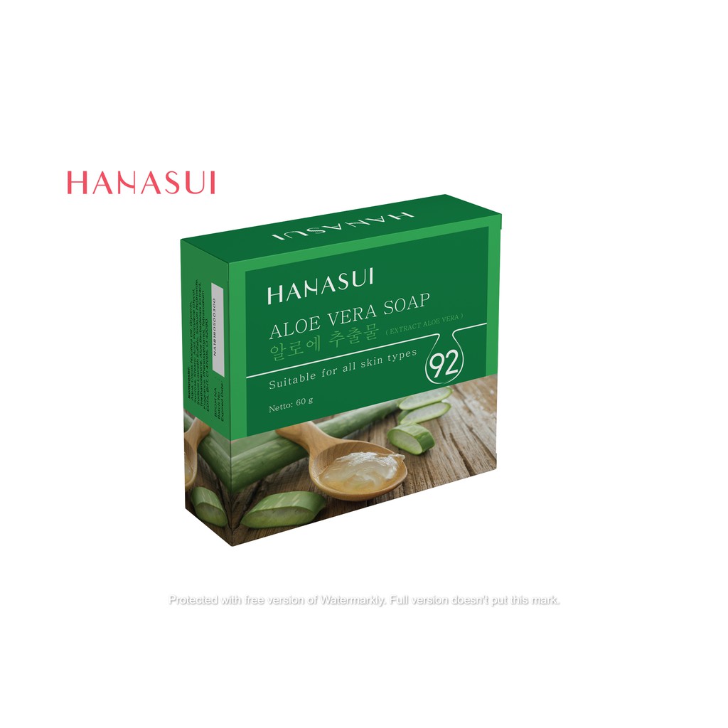 HANASUI Sabun Aloe Vera Soap 60gr