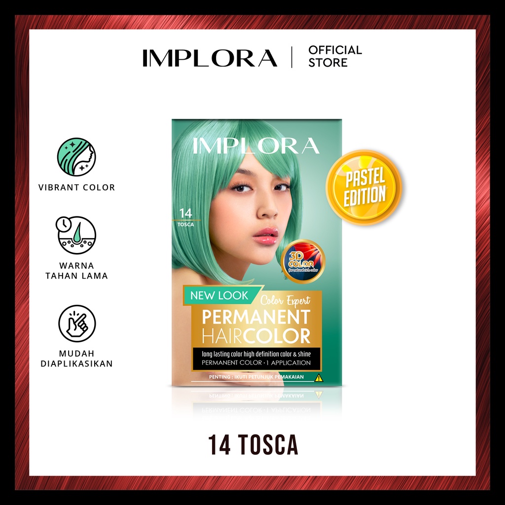 Implora Permanent Hair Color 14 TOSCA (Semir Rambut)