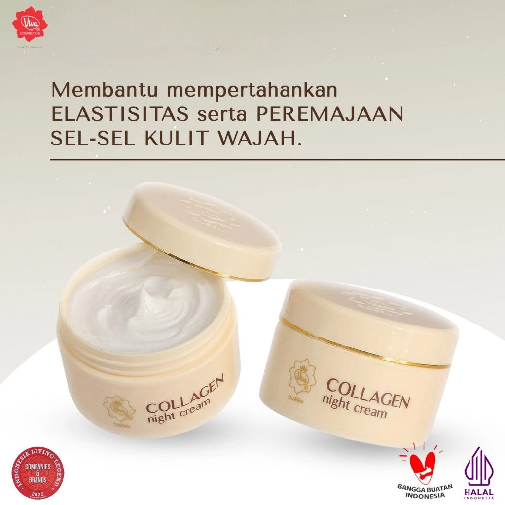 Viva Queen Collagen Night Cream 22gr