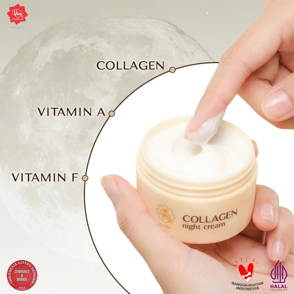 Viva Queen Collagen Night Cream 22gr