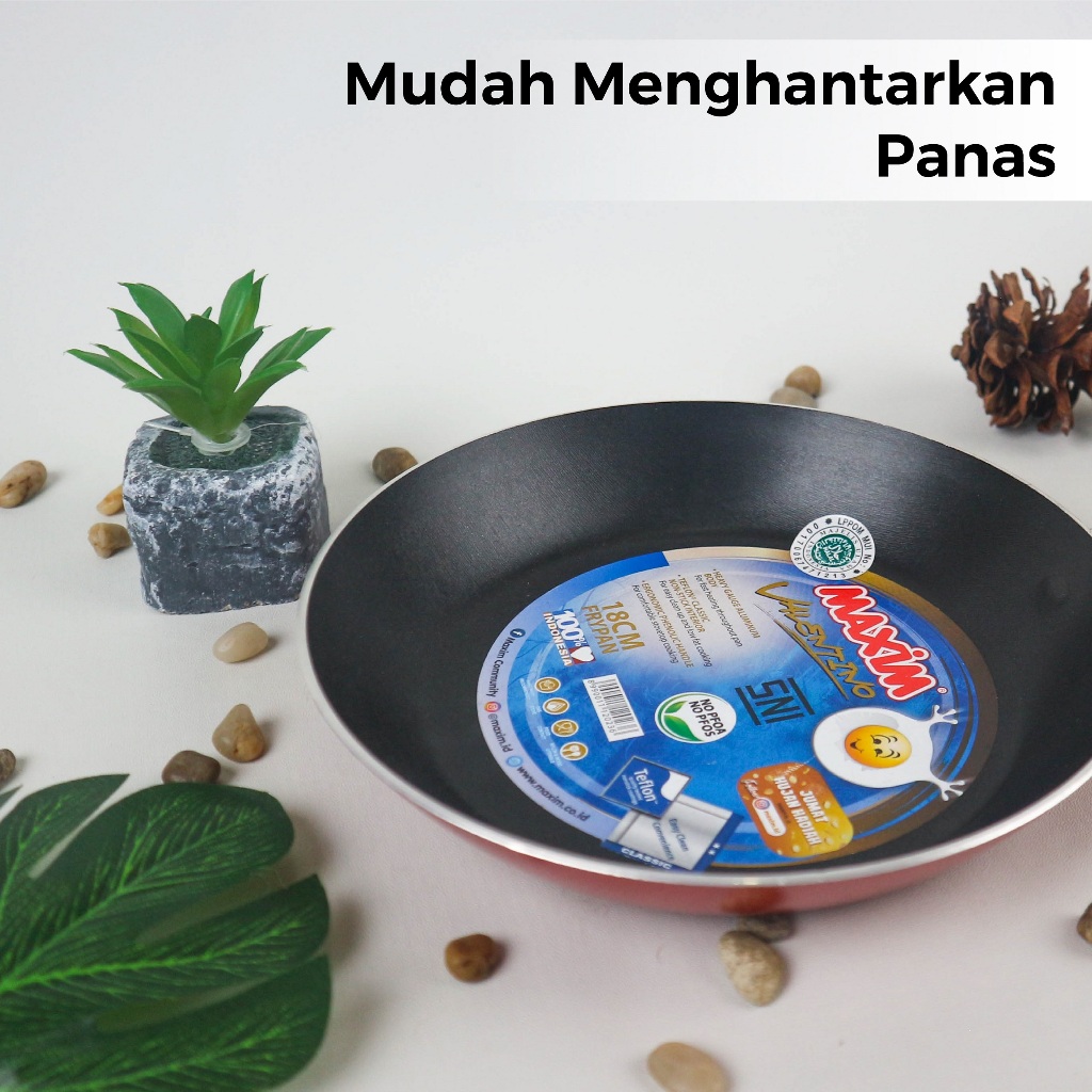 Maspion Maxim Valentino Teflon 18cm (Frypan Anti Lengket)