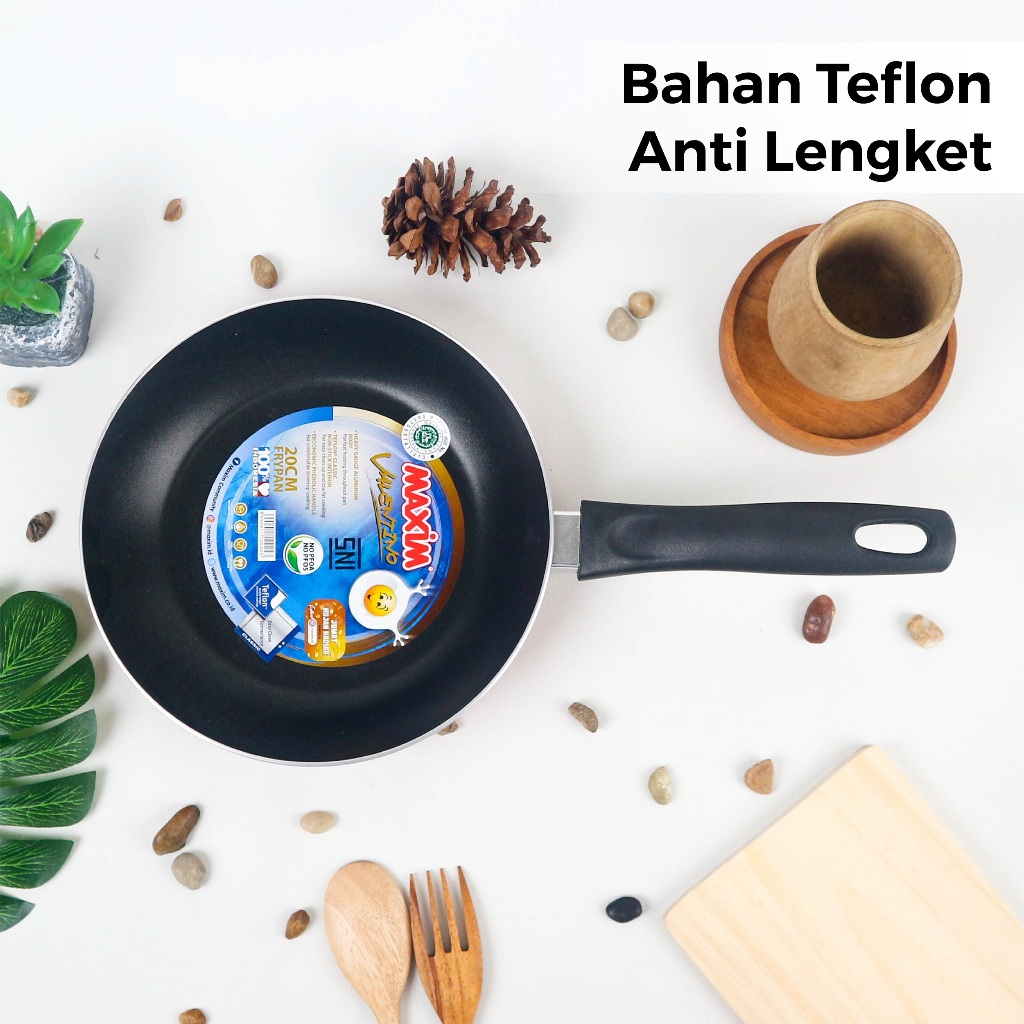 Maspion Maxim Valentino Teflon 20cm (Frypan Anti Lengket)