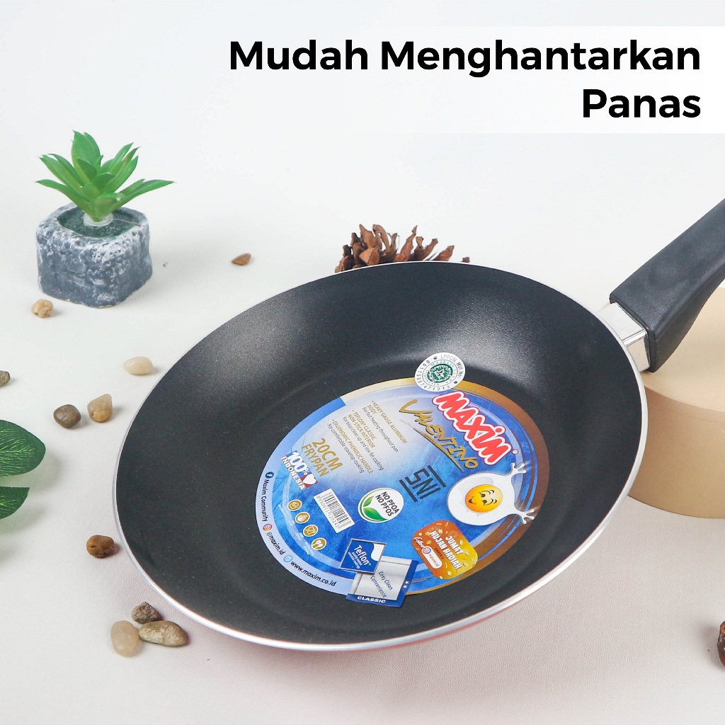 Maspion Maxim Valentino Teflon 20cm (Frypan Anti Lengket)