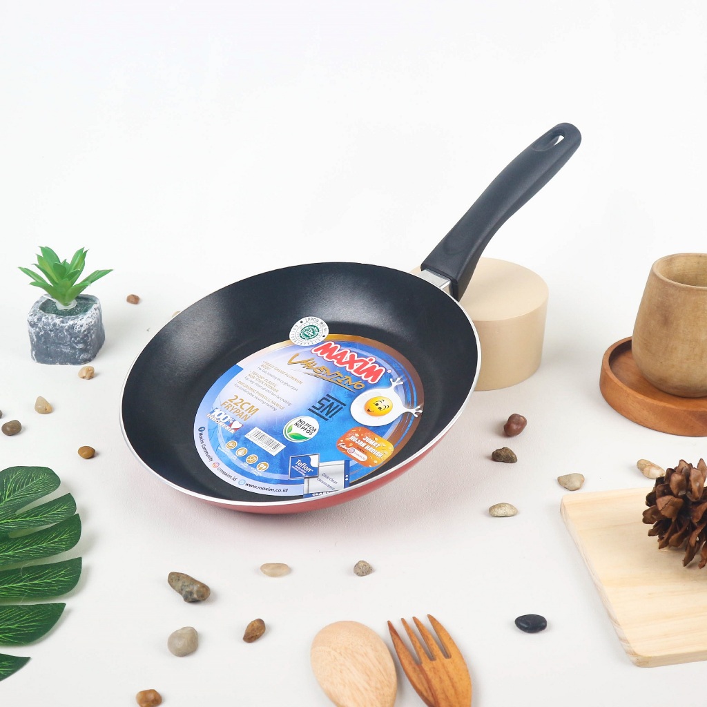 Maspion Maxim Valentino Teflon 22cm (Frypan Anti Lengket)