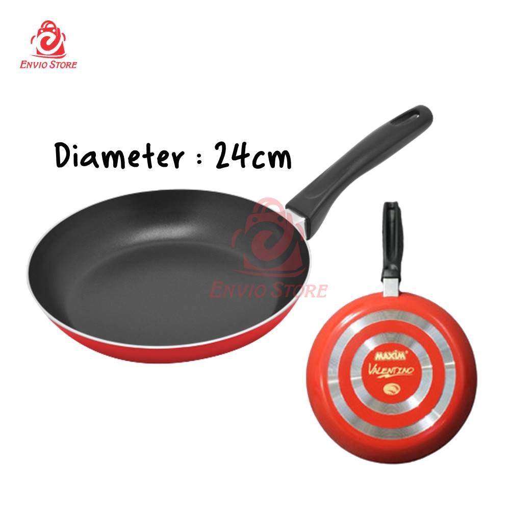 Maspion Maxim Valentino Teflon 24cm (Frypan Anti Lengket) Maspion Maxim Valentino Teflon 24cm (Frypan Anti Lengket)