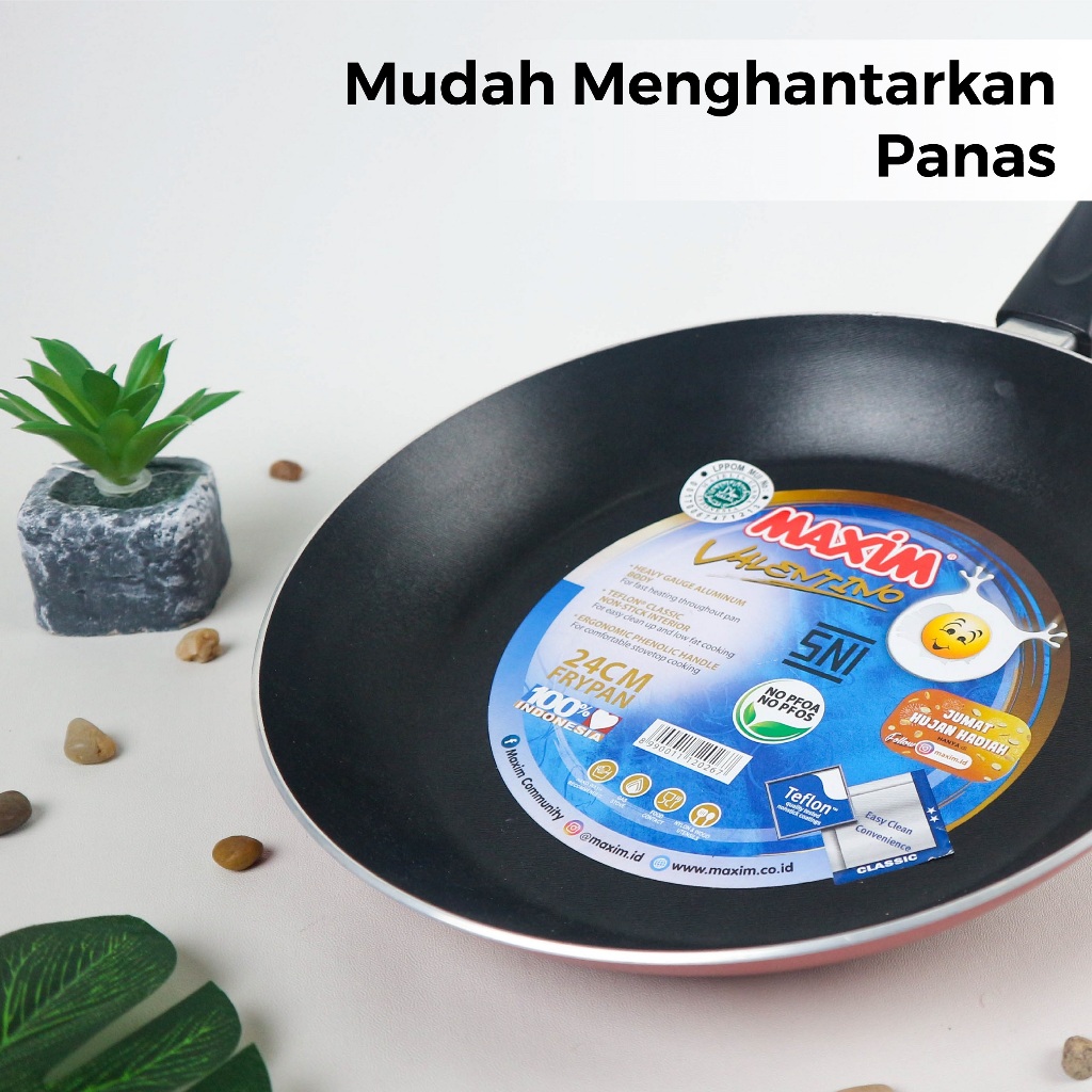 Maspion Maxim Valentino Teflon 24cm (Frypan Anti Lengket)