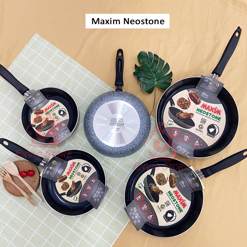 Maspion Maxim Neostone Teflon 22cm (Frypan Anti Lengket)