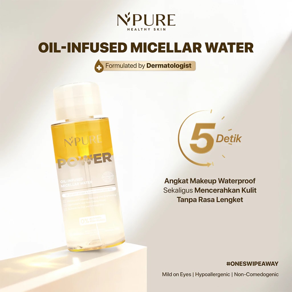 Npure Power Clear Oil-Infused Micellar Water 300ml