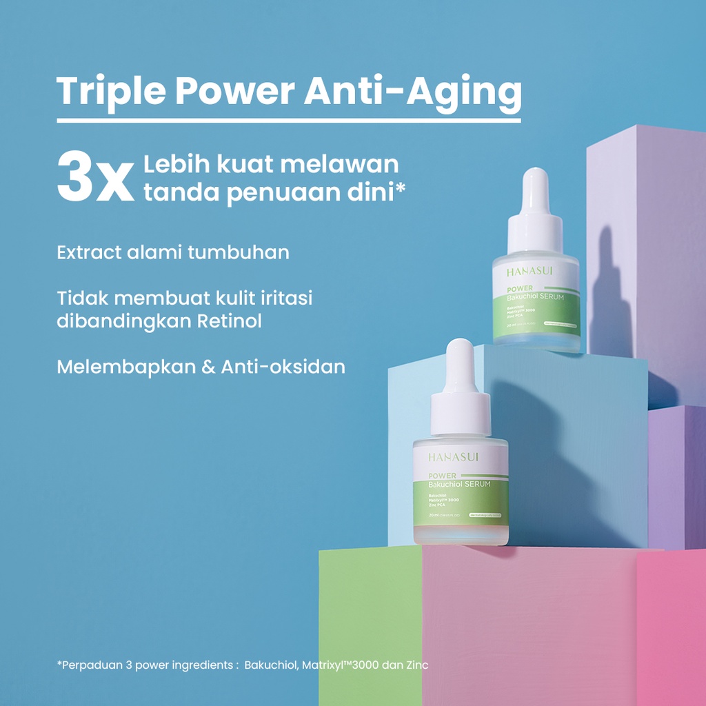 Hanasui Power Bakuchiol Serum 20ml (Hijau)