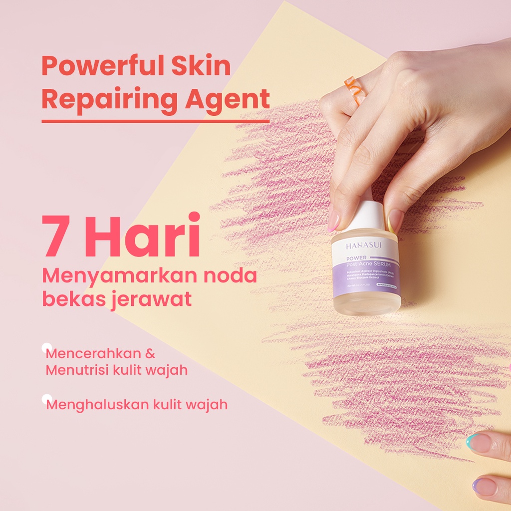 Hanasui Power Post Acne Serum 20ml (Ungu)