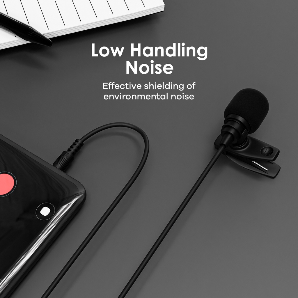 JETE Clip On Mic Single M1 (Omnidirectional Microphone + Jack 3.5mm)