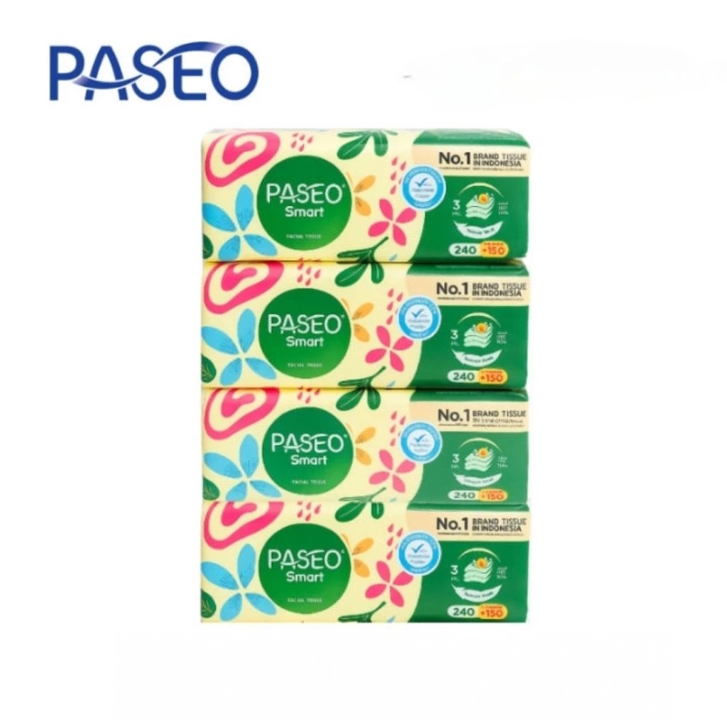 (Isi 4) Paket Bundling Tissue Paseo SMART Facial 240+150ply