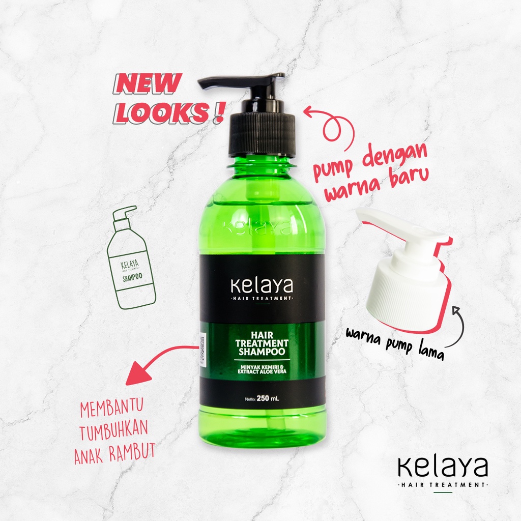 Kelaya Hair Treatment Shampoo 250ml - Minyak Kemiri & Extract Aloevera