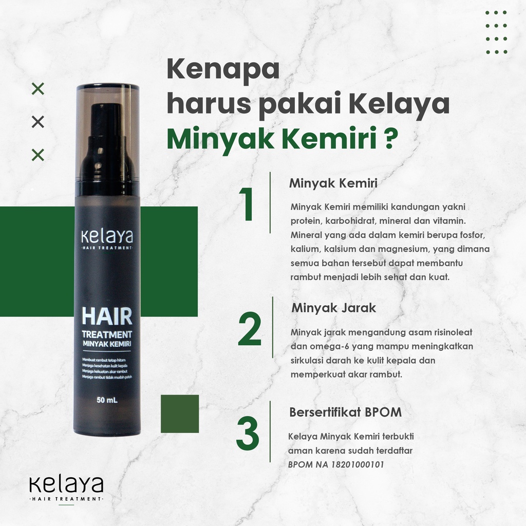 Kelaya Hair Treatment Minyak Kemiri 50ml