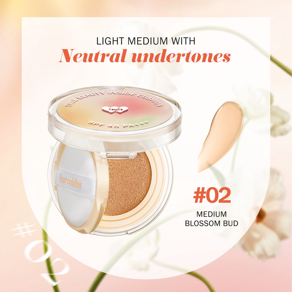 BNB Barenbliss True Beauty Inside Cushion 12gr - 02 Medium Blossom Bud