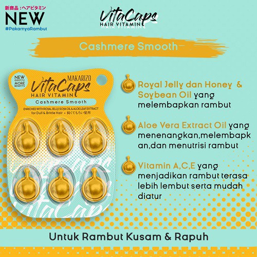 Makarizo Hair Energy Vitaglitz Hair Serum 1ml x 6 - Aloe Melon Makarizo Hair Energy Vitaglitz Hair Serum 1ml x 6 - Aloe Melon