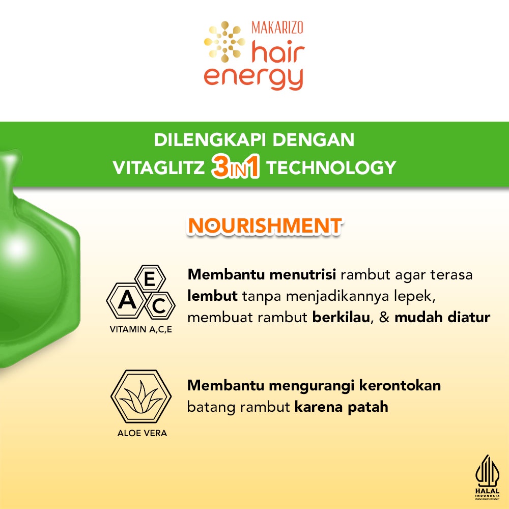 Makarizo Hair Energy Vitaglitz Hair Serum 1ml x 6 - Aloe Melon Makarizo Hair Energy Vitaglitz Hair Serum 1ml x 6 - Aloe Melon