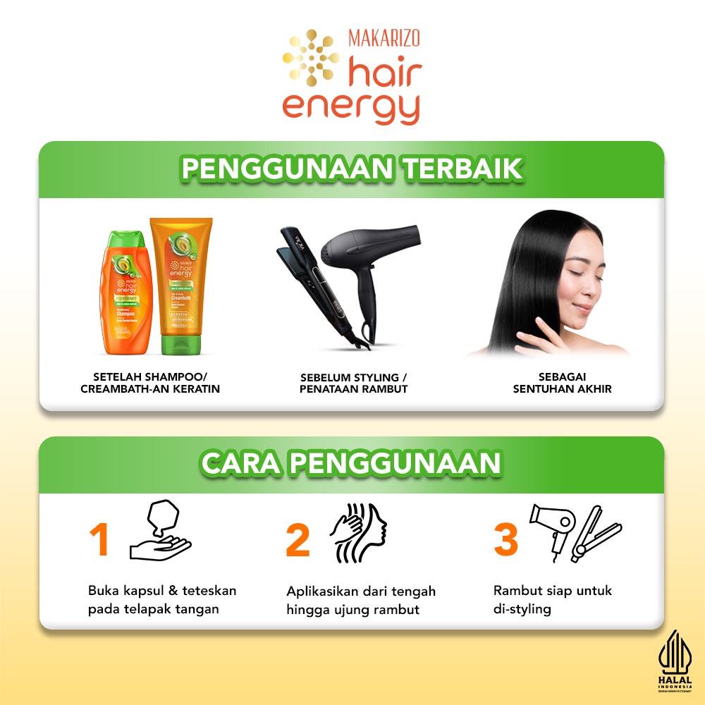 Makarizo Hair Energy Vitaglitz Hair Serum 1ml x 6 - Aloe Melon Makarizo Hair Energy Vitaglitz Hair Serum 1ml x 6 - Aloe Melon