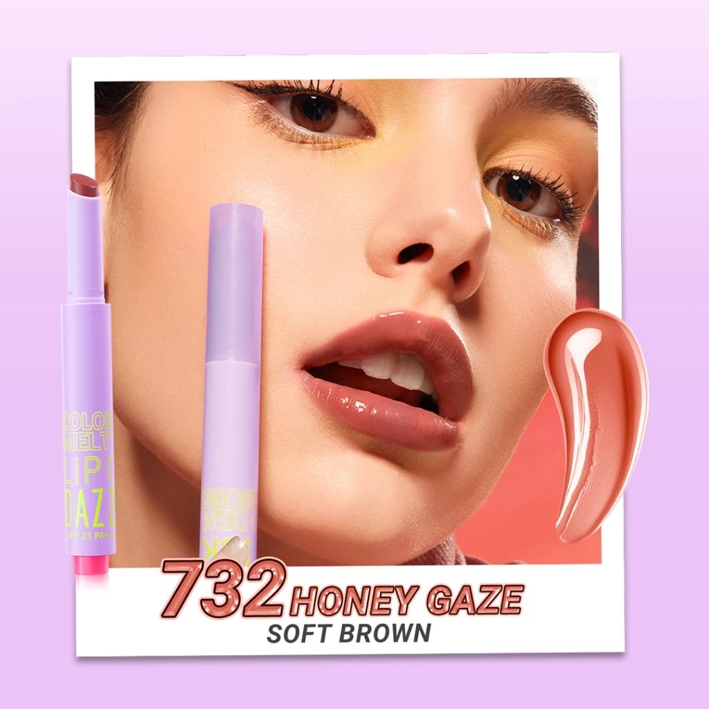 Dazzle Me Color Chrome Melt To Dew Lip Click 2gr - 732 Honey Gaze *