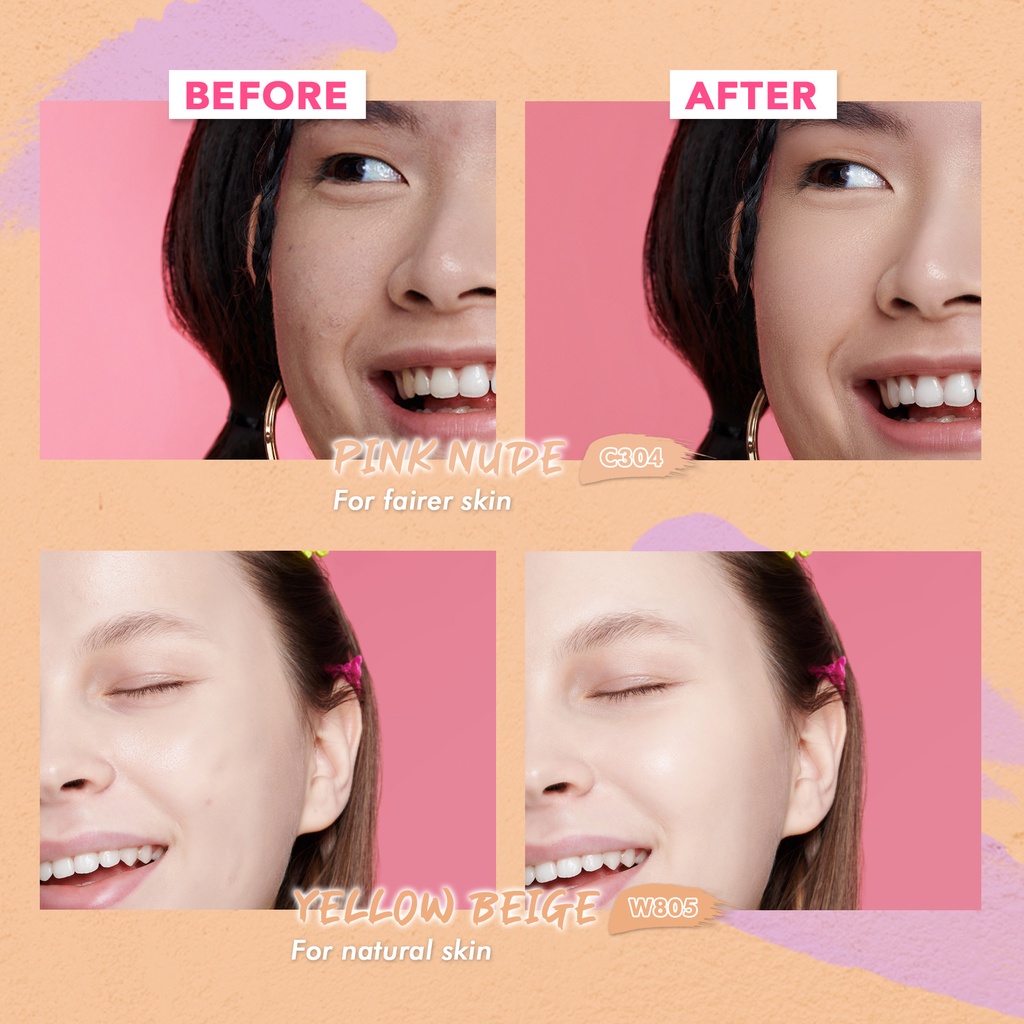 DAZZLE ME Day by Day Foundation W805 Yellow Beige