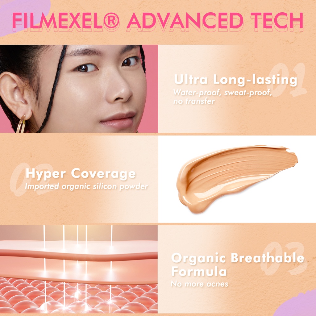 DAZZLE ME Day by Day Foundation W805 Yellow Beige